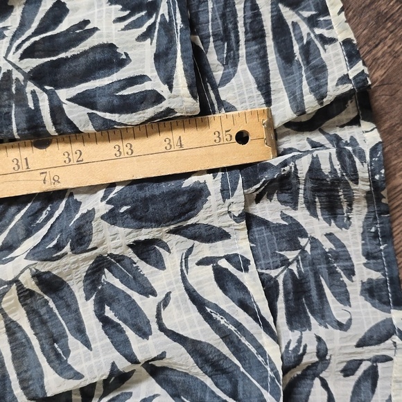 HAYDEN Black and White Leaf Pattern Womens L Dress - Picture 4 of 5